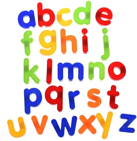 Set Of 26 Pcs Plastic Magnetic Lowercase Letters Alphabet Woo Buy