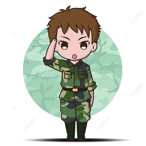 Dibujos Animados De Chico Lindo Soldado Del Ejército Png Imágenes