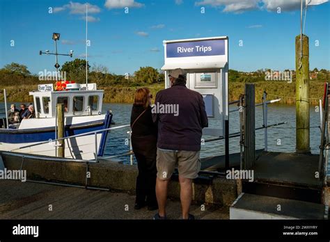 River trips river Aldi Snape Maltings Suffolk Stock Photo - Alamy