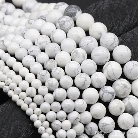2020 Genuine Natural White Turquoise Stone Beads 4 6 8 10 12MM Round