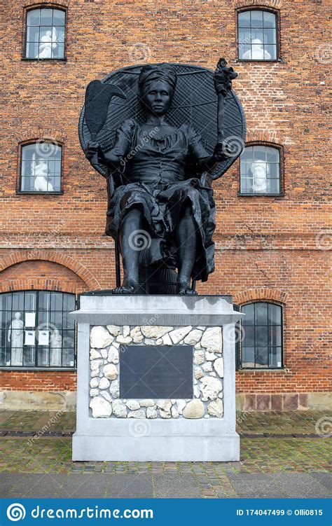 I Am Queen Mary Statue In Copenhagen Denmark Editorial Stock Image