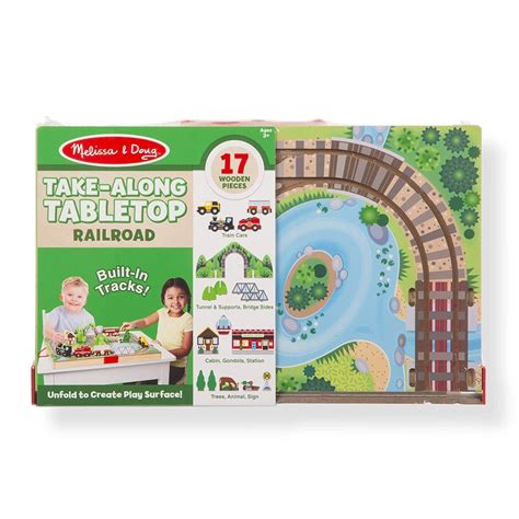 Melissa And Doug Mountain Tunnel Train Set With 2 Tunnels Sound Effects