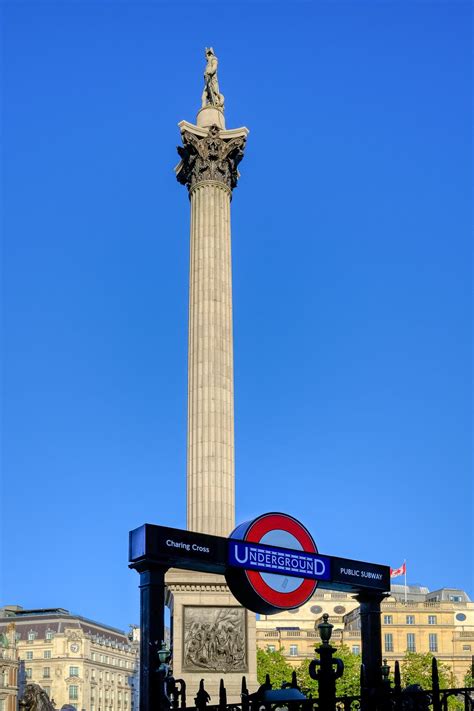 Nelsons Column Trafalgar Square London Uk Postcard Zazzle
