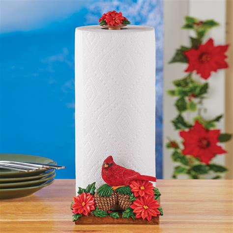 Paper towel holders (18 items found). Cardinal and Poinsettias Kitchen Paper Towel Holder ...