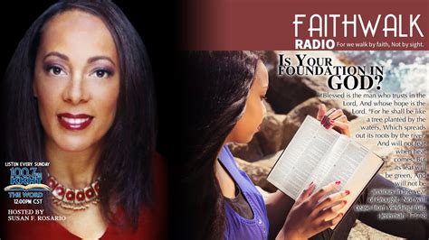 Faith Walk Radio Message 29 Is Your Foundation In God Youtube