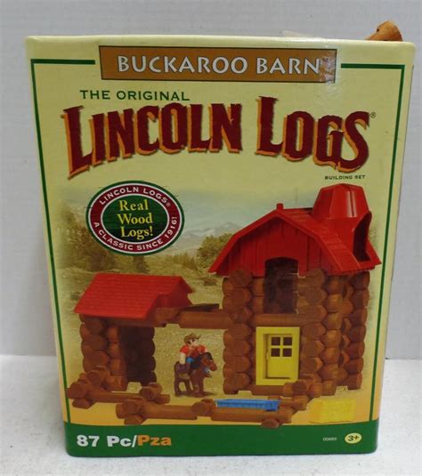 Original Lincoln Logs In Original Box Made By Hasbro Inclu