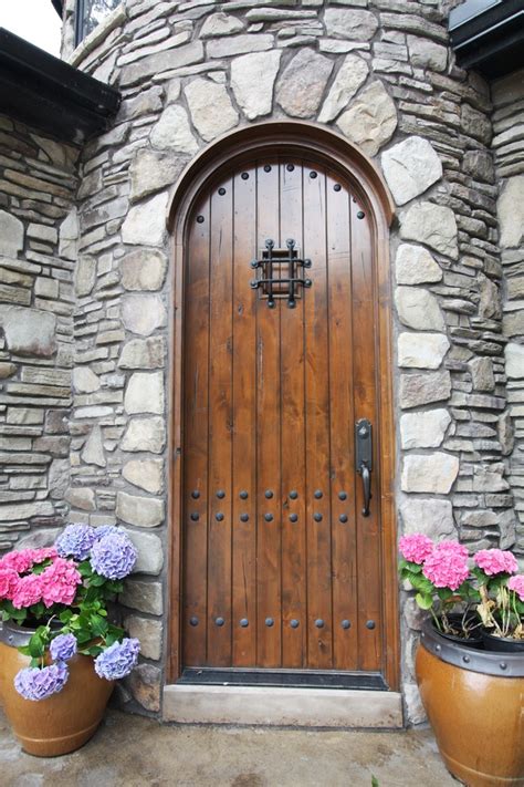 Arched Entry Door Rustic Entry Cleveland By Architectural