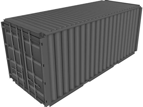 Shipping Container Iso 20ft 3d Cad Model 3d Cad Browser