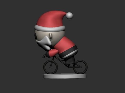 3d Printed Santa Claus Bike Cute By Luizhtm Pinshape