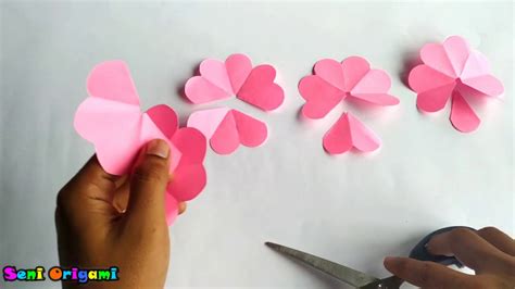 Membuat Origami Bunga Mawar Make Origami Roses Youtube