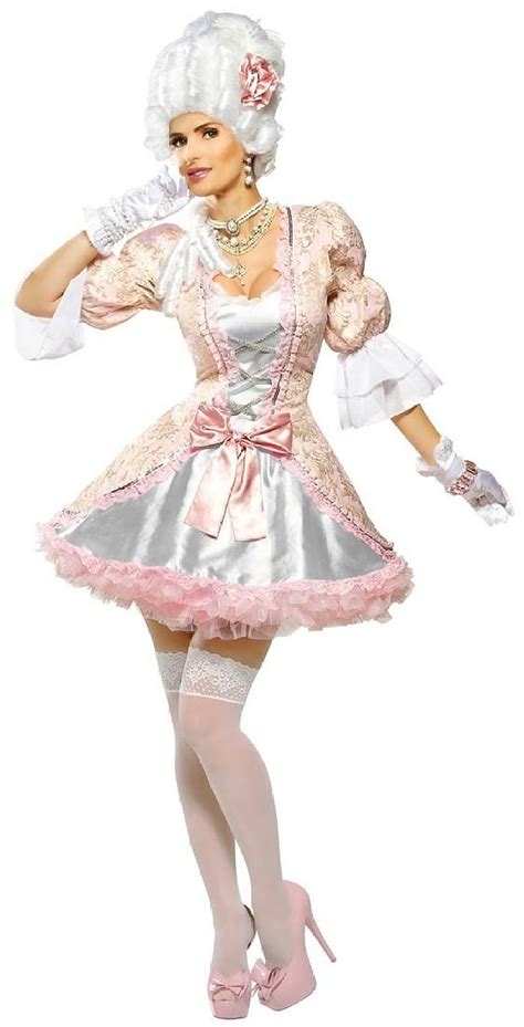Womens Pink Marie Antoinette Costume Clothing Beauty And