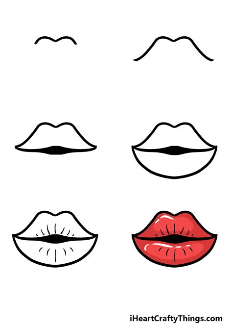 How To Draw Good Cartoon Lips Lipstutorial Org