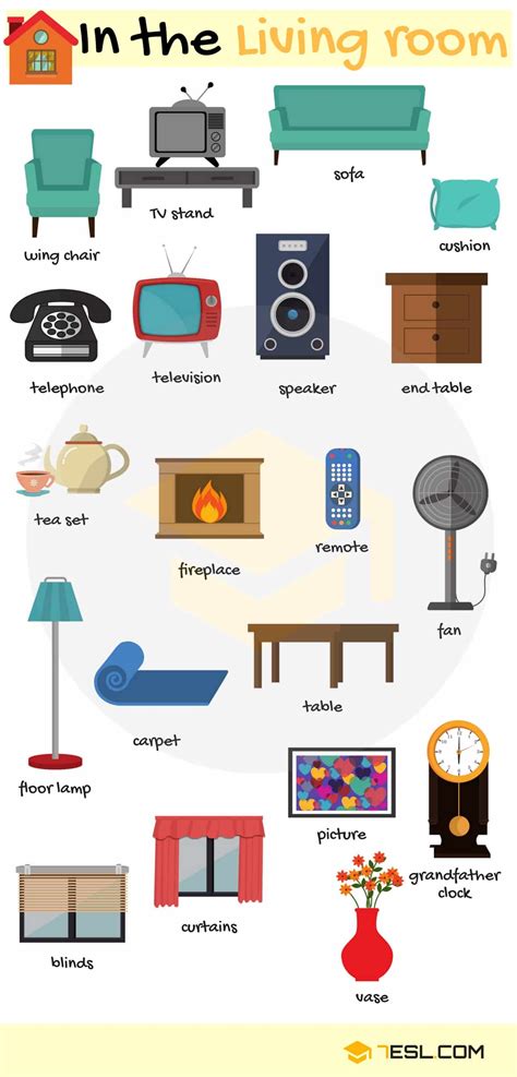 Types Of Furniture Useful Furniture Names With Pictures • 7esl