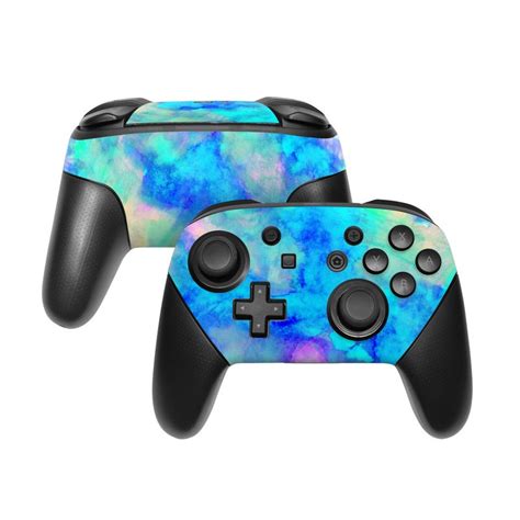 The nintendo switch pro controller supports standard bluetooth, allowing you to pair it wirelessly with your pc. Electrify Ice Blue Nintendo Switch Pro Controller Skin ...