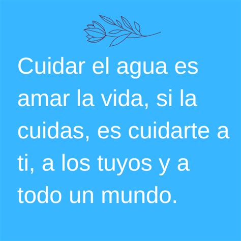 Maravillosas Frases Para Promover El Cuidado Del Agua Puras Letras