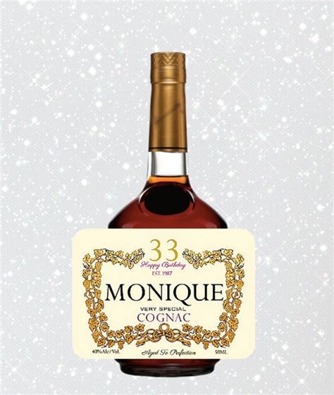 Hennessy Cognac Personalized Label Hennessy Bottle Label Etsy
