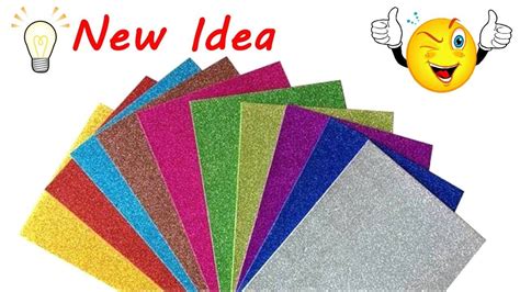 Glitter Paper New Idea 💡 Diy Glitter Craft Ideas 🏠 Best Home Decoration