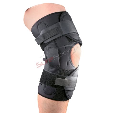 Premium Wrap Around Hinged Knee Brace With Patella Support Adjustable