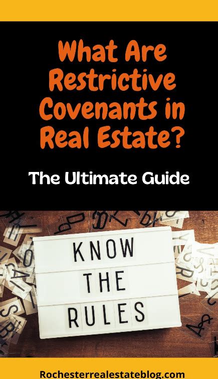 What To Know About A Restrictive Covenant In Real Estate Sales Visual Ly