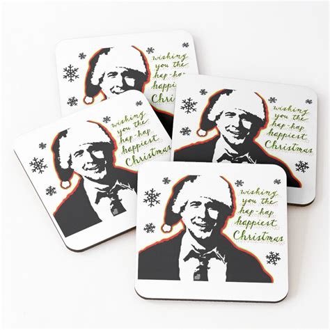 Clark W Griswold Jr Christmas Vacation Coasters Set Of 4 For