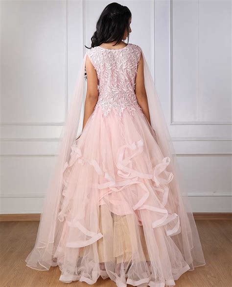 Pink Net Gown