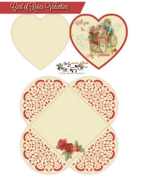 Vintage Be My Valentine Tags And Cards Valentine Tags Valentine