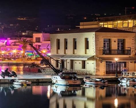 The Nightlife In Rethymnon Crete Greece Night Life Instagram Crete