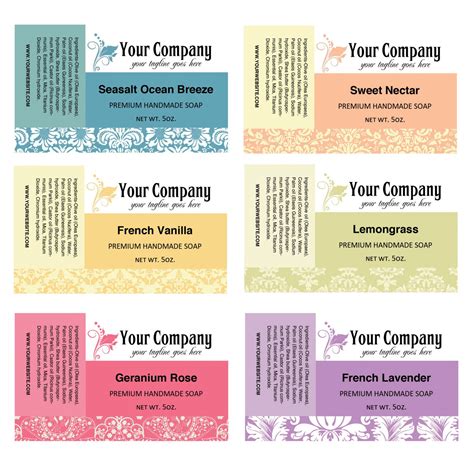 Print these laundry soap labels for your homemade laundry soap. 10 Soap Labels, Soap Packaging, Pre Designed Labels, Label ...