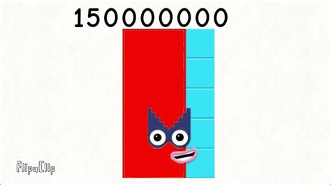 Numberblocks 150 000 000 To 1500 000 000 Multiple Number Of 150million