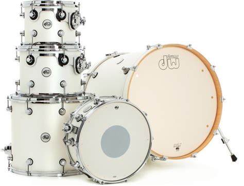 Dw Design Series 5 Piece Shell Pack White Gloss Gold Coast Music