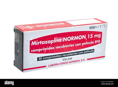 huelva españa 23 de julio de 2020 caja española de mirtazapina normon es un medicamento