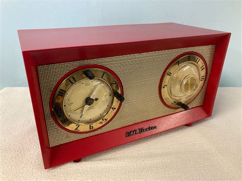 Rca Victor C 503 Clock Radio Antique Retro Vintage Tube Radios