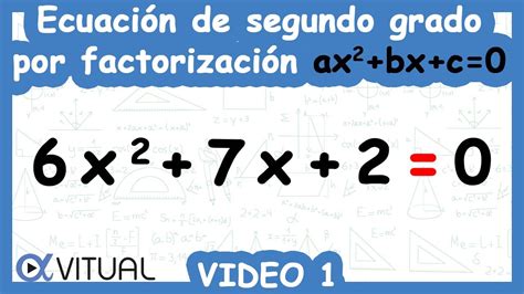 ⏫ Solución De Ecuaciones Cuadráticas Por El Método De Factorización Ax