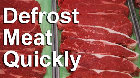 So we've put together a handy guide for how to defrost chicken fast, for a quick and easy dinner. Defrost Meat Quickly - GardenFork.TV - YouTube