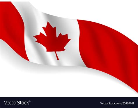 Canada Day Banner Background Design Flag Vector Image