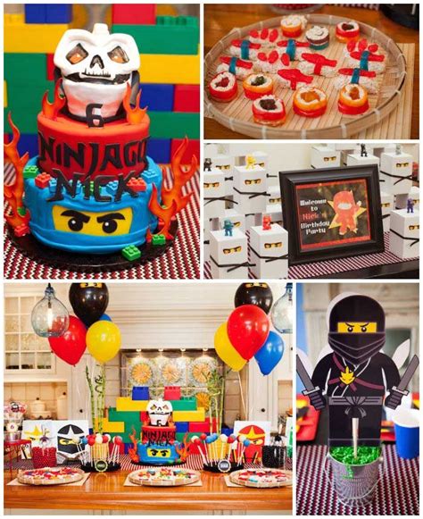 Ninjago Themed Birthday Party Planning Ideas Decor Idea Cake