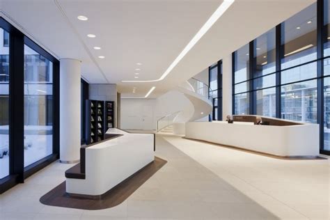 Modern And Contemporary Office In White Interior Icade