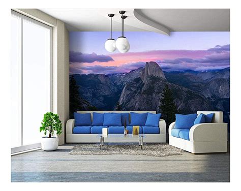 Wall26 Grand View Of Mountains At Sunset Removable Wall Mural Self
