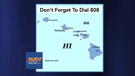 Starting Sunday You Must Dial Area Code 808 For All Hawaii Calls News