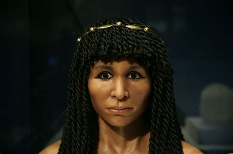 The Reconstruction Face Of An Ancient Egyptian Mummy Called The Gilded