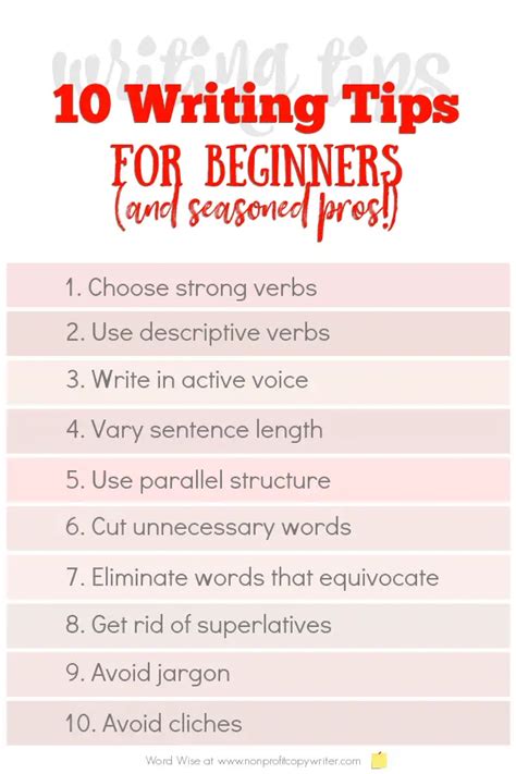 10 Simple Writing Tips For Beginners And Seasoned Writers