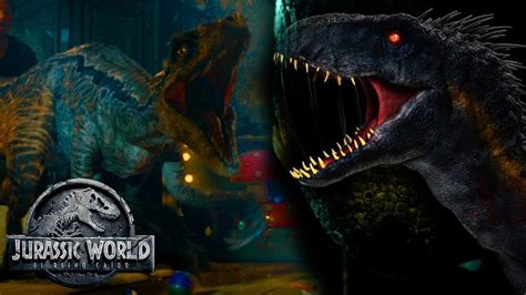 Jurassic World 2 Blue Vs Indoraptor Fight Scene Trailer New Reaction Youtube
