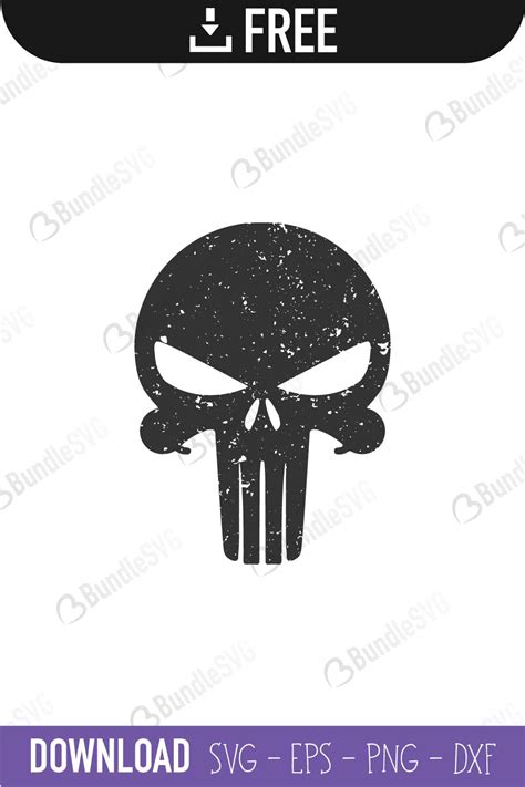 Punisher Skull Svg File