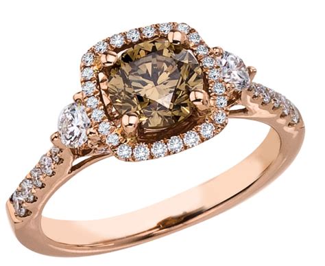 Brown Chocolate Diamond Engagement Rings 4 