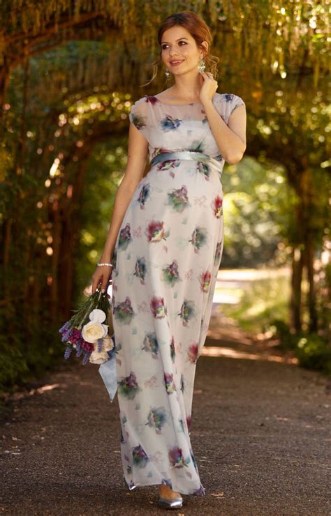 Buy the best long sleeves wedding dresses on tbdress. Maya Maternity Gown Long Dusky Floral - Maternity Wedding ...