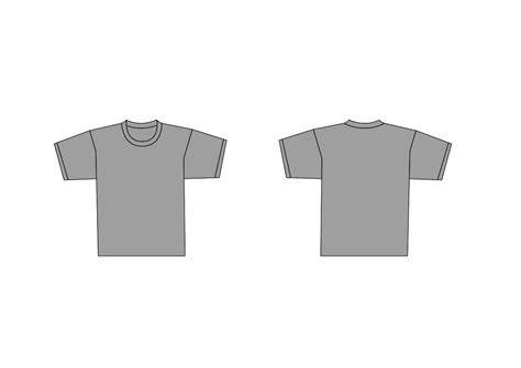 Grey T Shirt Template Clip Art At Vector Clip Art Online