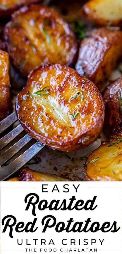 Easy Roasted Red Potatoes From The Food Charlatan Recipe Potato Recipes Side Dishes Red