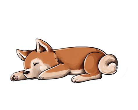 Sleepy Akita Inu By Busik On Deviantart Chibi Dog Anime Puppy Dog