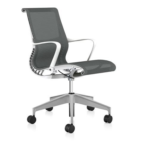 Herman Miller Setu Chair White Slate Grey