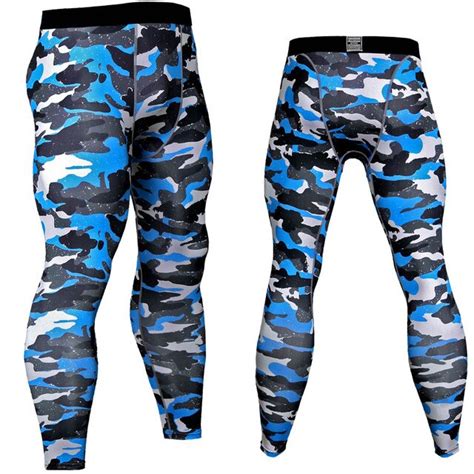 Camouflage Men Pants Fitness Joggers Compression Tights Long